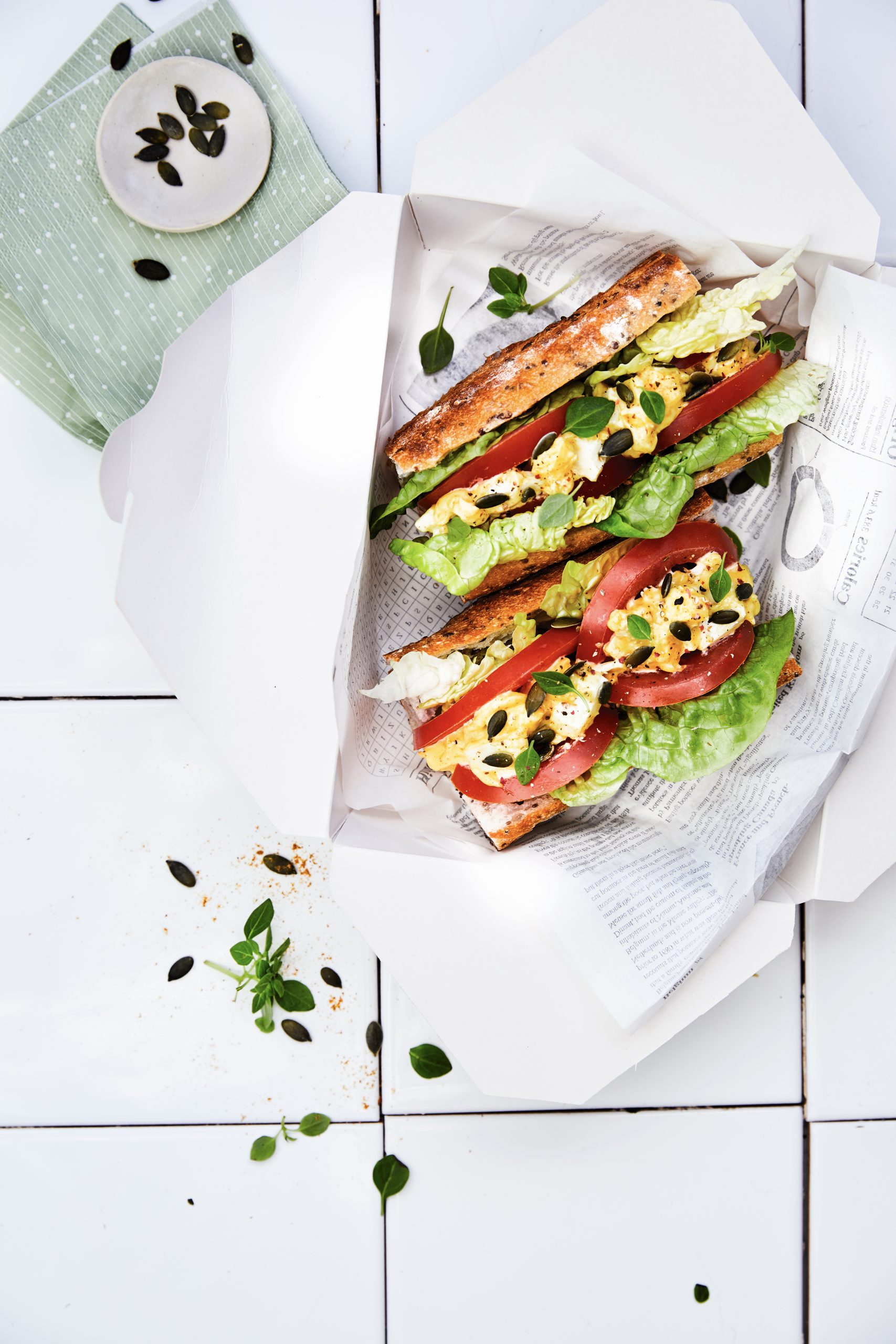 photo sandwich oeuf salade mayo